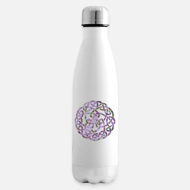 noeud celtique 5 e 230 - Bouteille isotherme - blanc