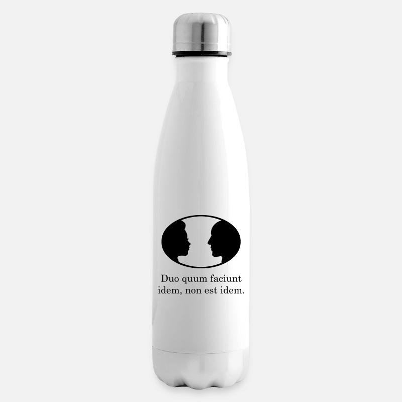 quand deux font le même noir latin Bouteille isotherme