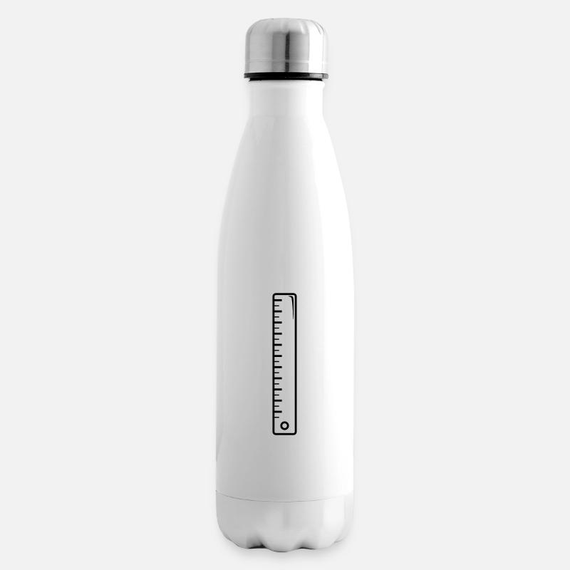 Lineal - Isolierflasche - Weiß