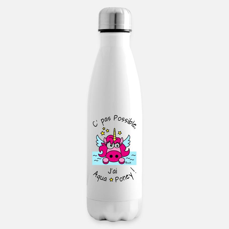 Licorne Rose C' pas possible, J'ai Aquaponey Bouteille isotherme
