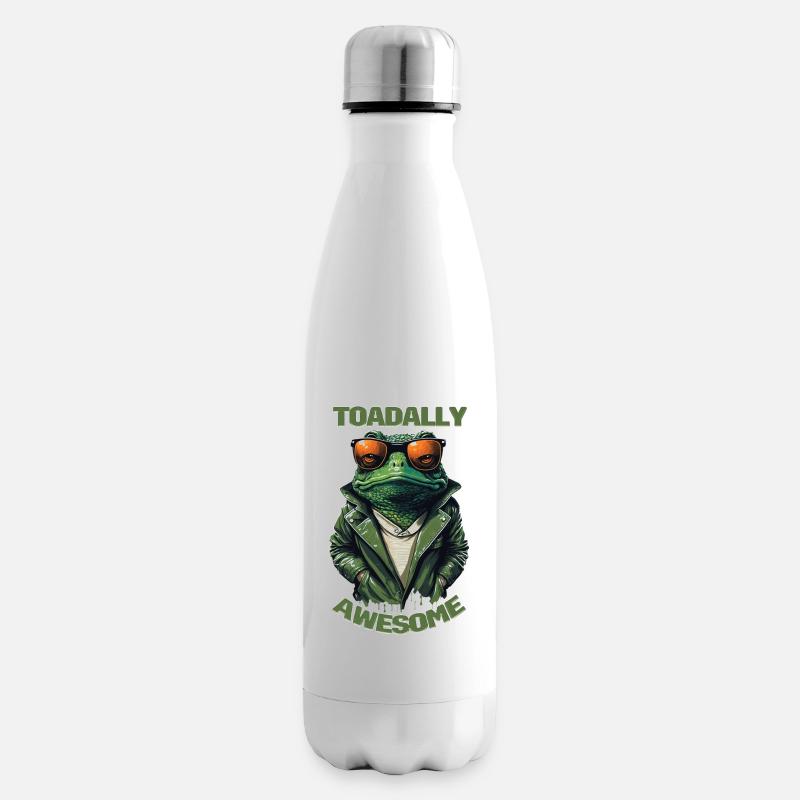 Toadally Awesome - Totally Awesome Cool Toad - Bouteille isotherme - blanc