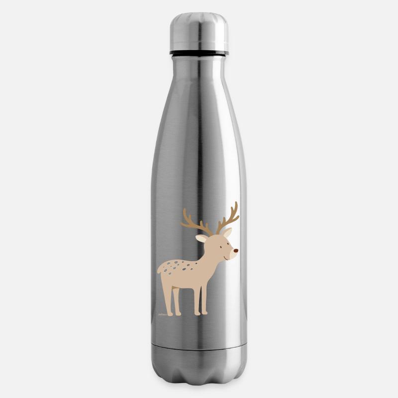 Hirsch - Isolierflasche - Lightsilver