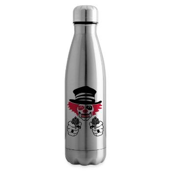 mauvais clown de cirque - Bouteille isotherme - argent clair - Droite