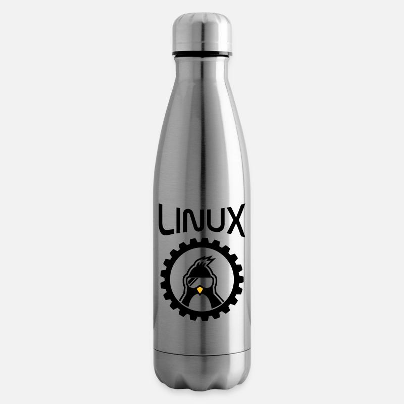 linux wheel - Isolierflasche - Lightsilver