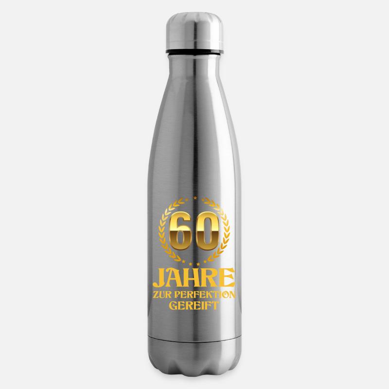 60 Geburtstag Geschenk zum 60. Geburtstag - Isolierflasche - Lightsilver