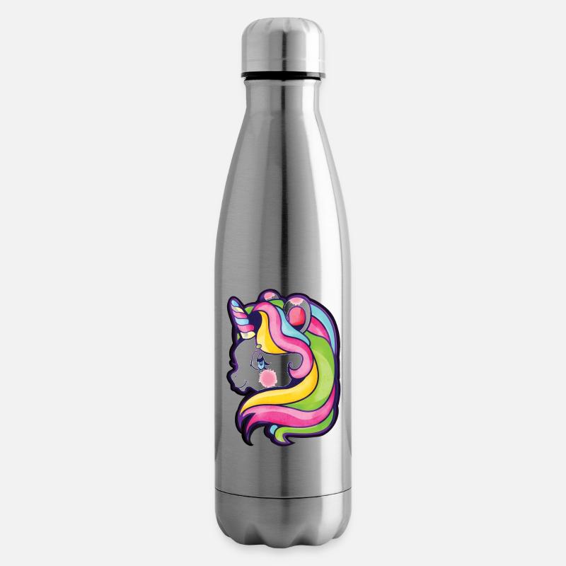 licorne - Bouteille isotherme - argent clair