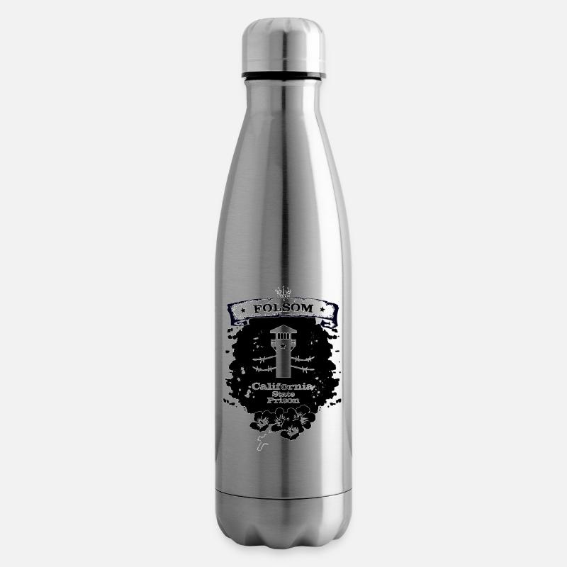 Folsom Prison - Insulated Water Bottle - silver