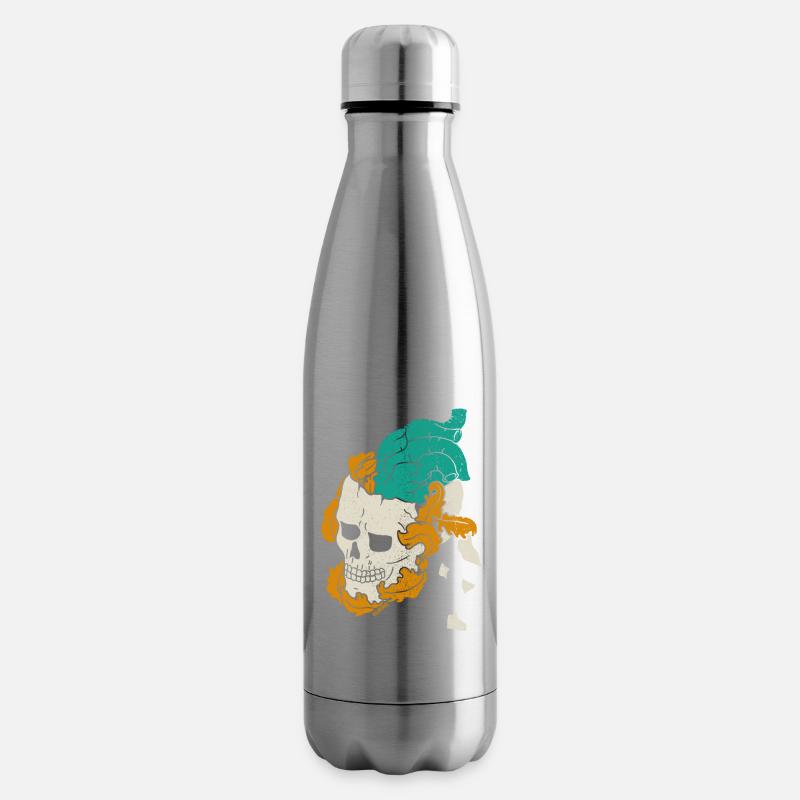 Herzschädel - Isolierflasche - Lightsilver