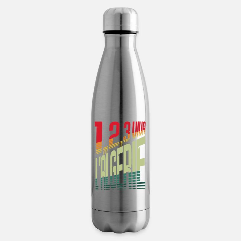 1,2,3 viva Algerien - Isolierflasche - Lightsilver