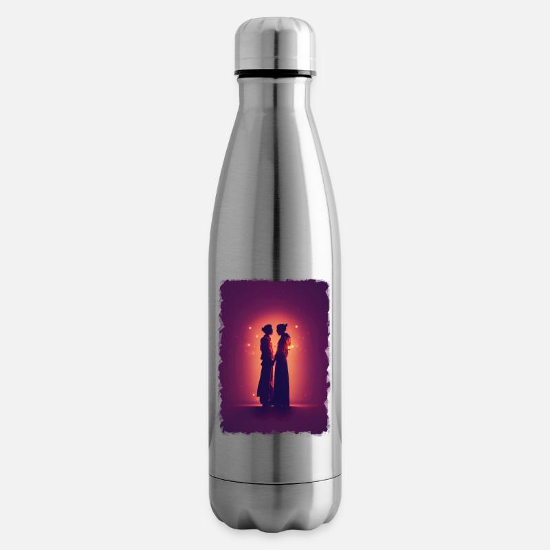 Love - Insulated Water Bottle - silver