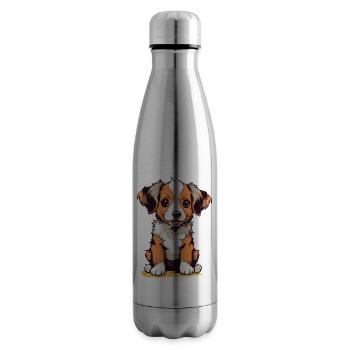 Cute puppy - Insulated Water Bottle - silver - Right