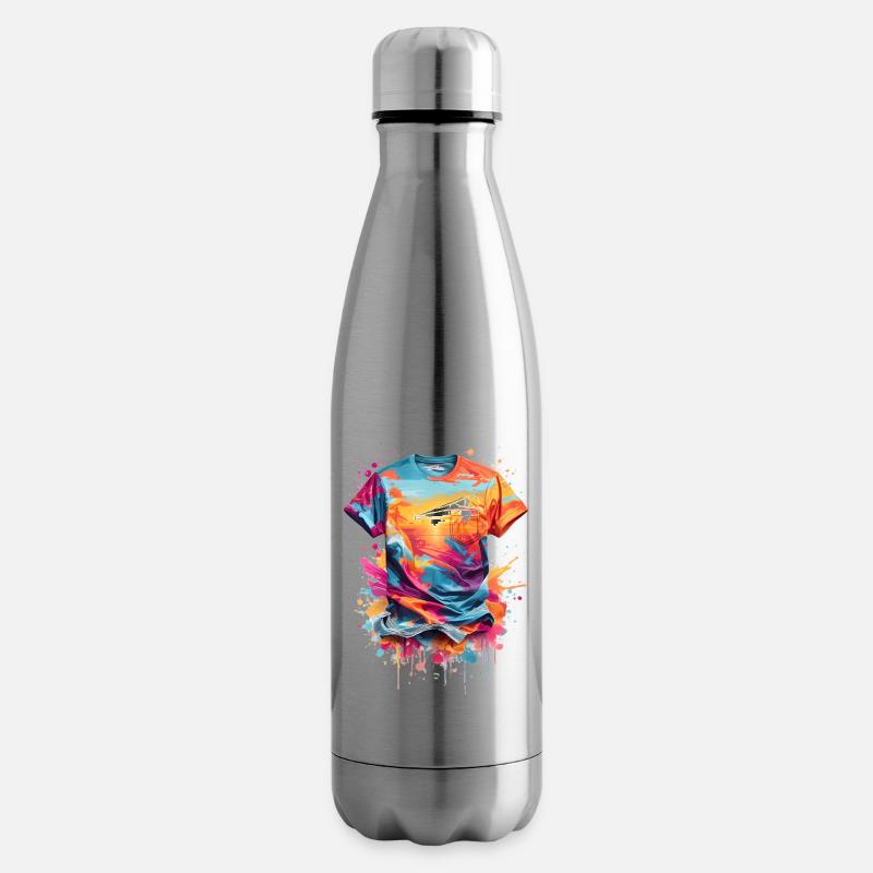 Graffiti T-shirt - Isolierflasche - Lightsilver