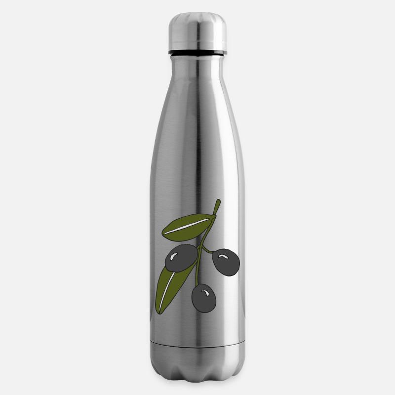 olivenzweig - Isolierflasche - Lightsilver