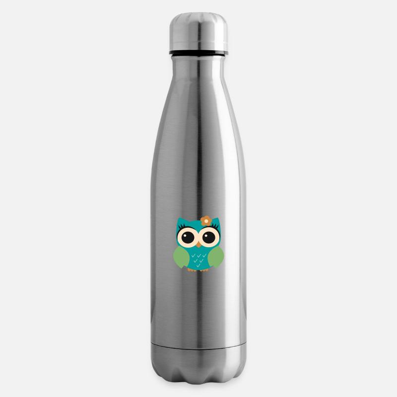 Eule Pauline - Isolierflasche - Lightsilver