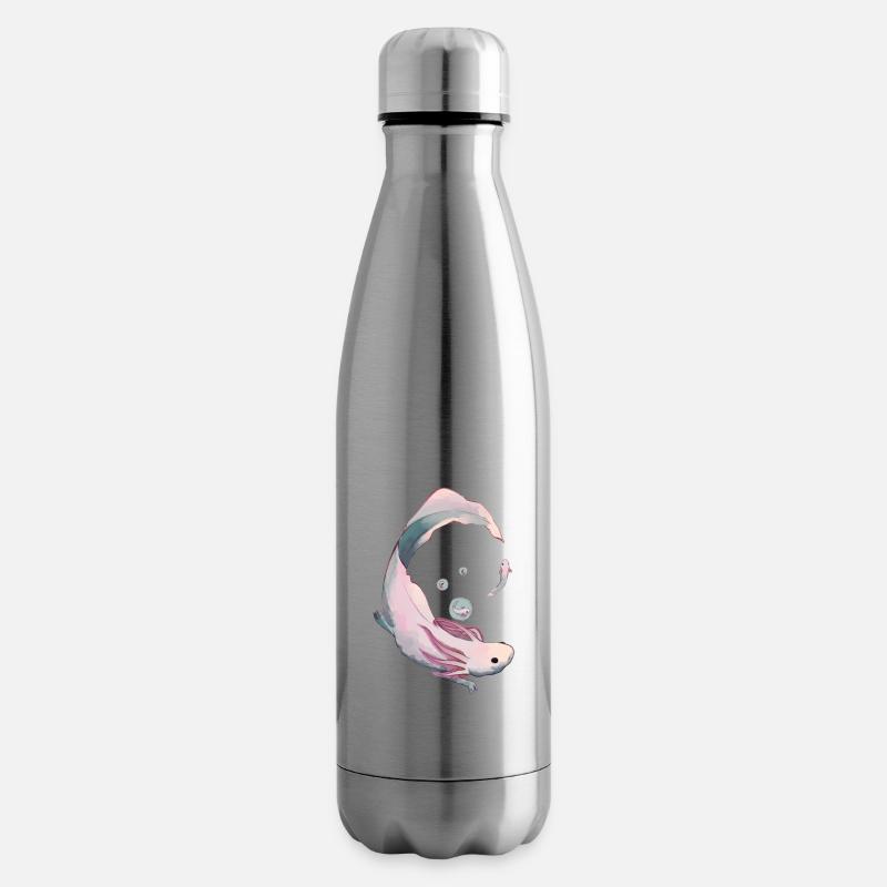 Axolotl Evolution - Isolierflasche - Lightsilver