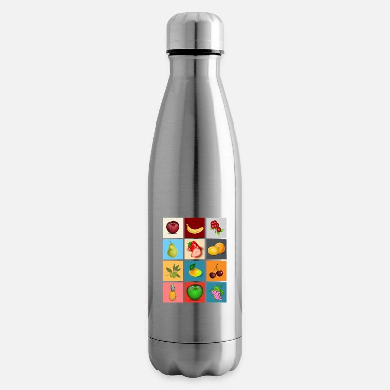 fruits - Insulated Water Bottle - silver