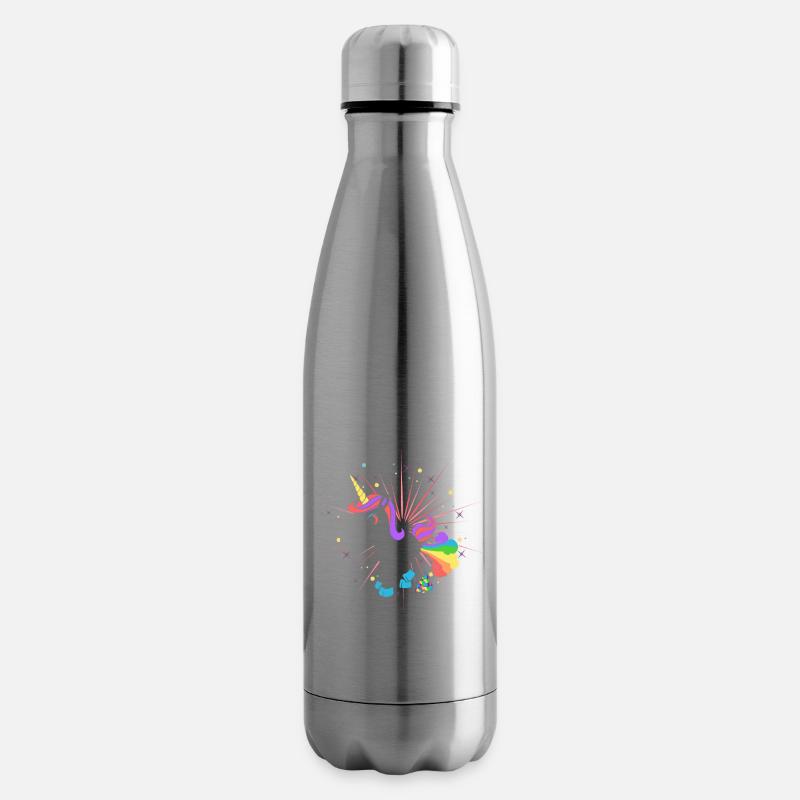 Pupsendes Einhorn - Isolierflasche - Lightsilver