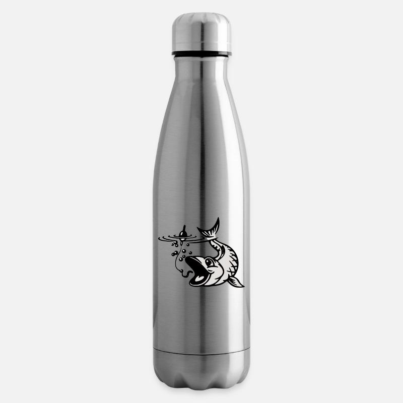 fisch - Isolierflasche - Lightsilver