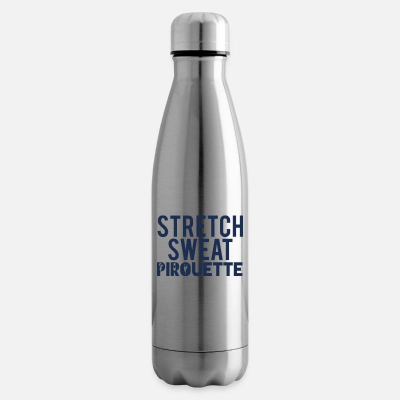 Ballett Geschenk Stretch - Sweat - Pirouette - Isolierflasche - Lightsilver