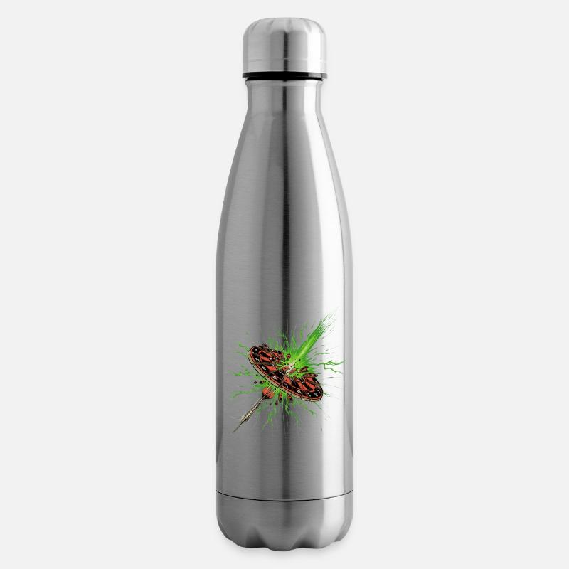 Dart Shirt Flash V2 RAHMENLOS Design - Isolierflasche - Lightsilver