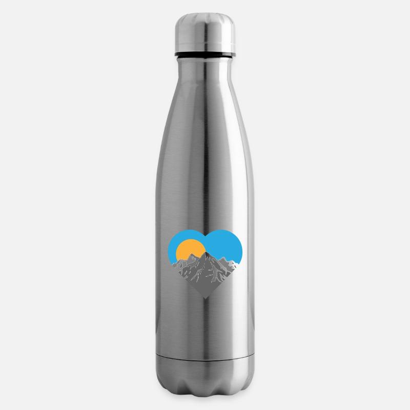 Berge - Isolierflasche - Lightsilver