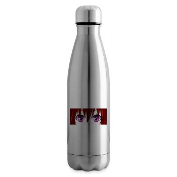 Anime Shirt Ramen Baku Otaku Süß Geek Geschenk - Isolierflasche - Lightsilver - Rechts