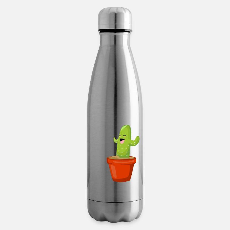 Umarmung Kaktus - Isolierflasche - Lightsilver