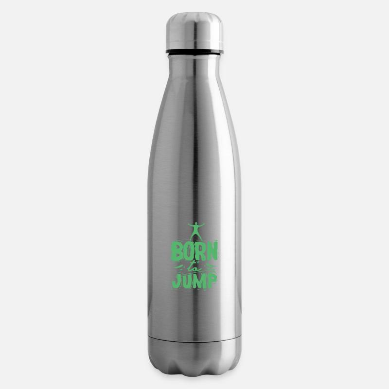 Trampolin Springen - Isolierflasche - Lightsilver