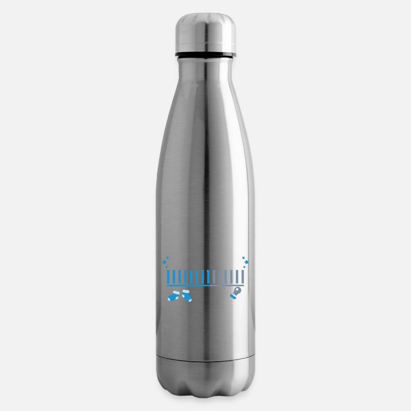 werdender Papa Geburt Sohn Tochter loading - Isolierflasche - Lightsilver