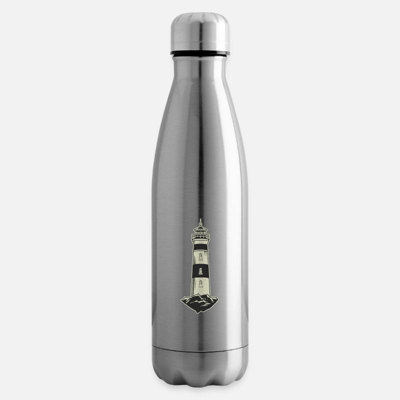 Leuchtturm Lighthouse - Isolierflasche - Lightsilver