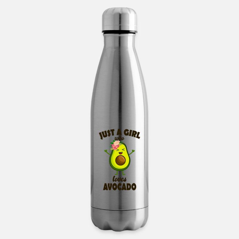 Avocado Mädchen - Isolierflasche - Lightsilver