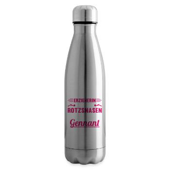 Lustiges Erzieherin Kinder Kindergarten Geschenk - Isolierflasche - Lightsilver - Rechts