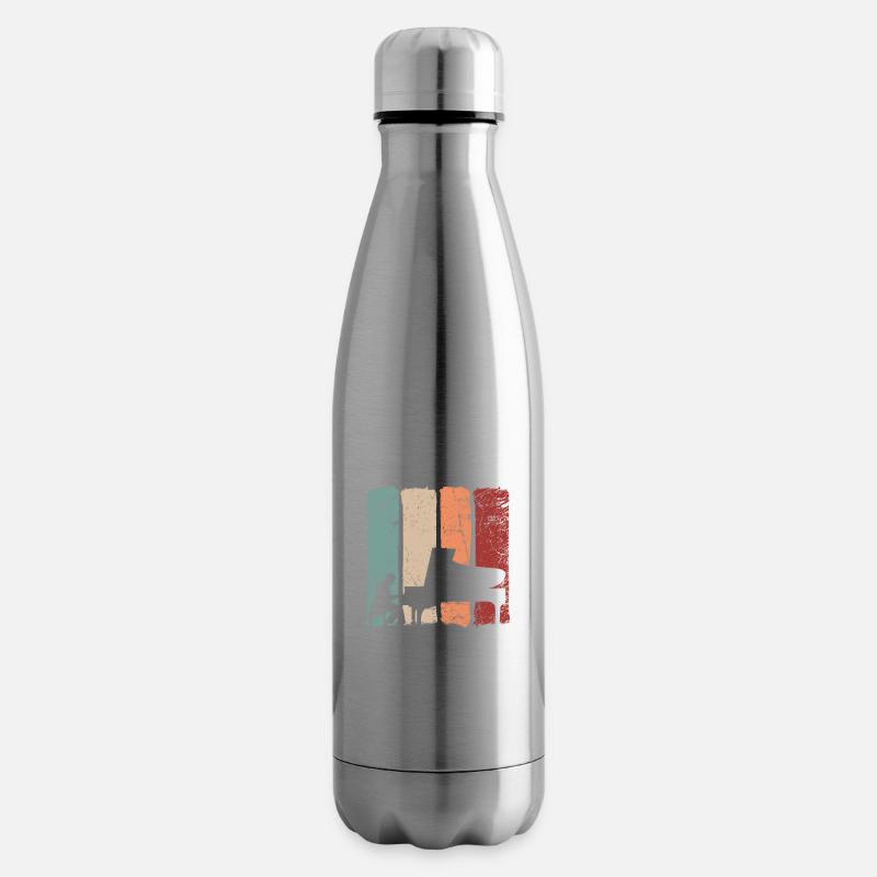 Pianist Klavier Geschenk - Isolierflasche - Lightsilver