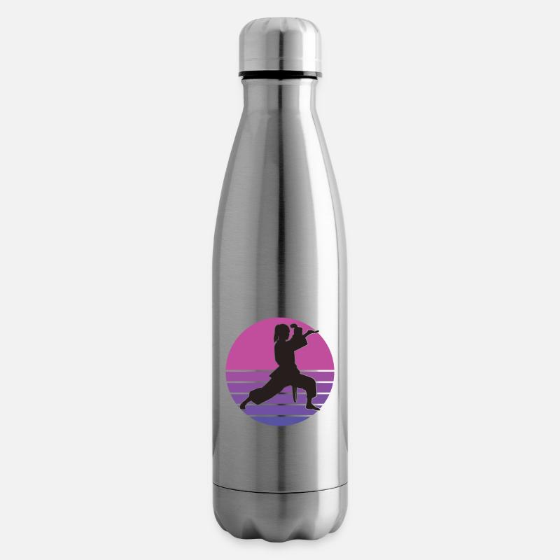 karate karate Mädchen karate Kinder Karate - Isolierflasche - Lightsilver