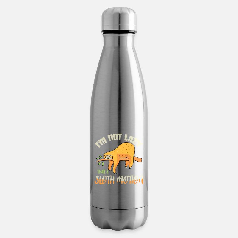 Sloth sloth gift sloth - Insulated Water Bottle - silver