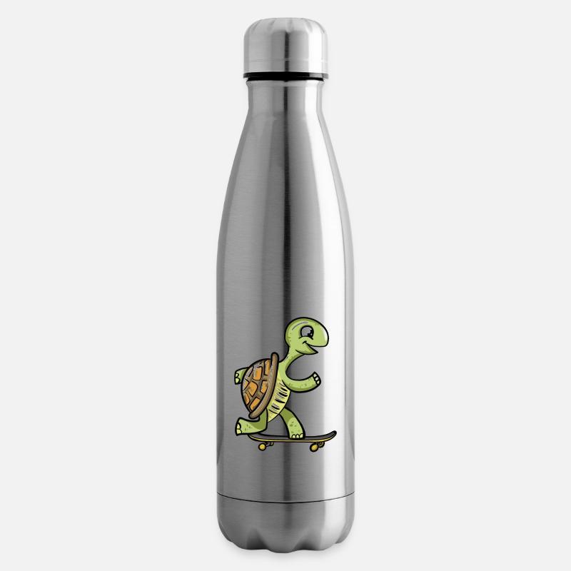 Skate Turtle - Isolierflasche - Lightsilver