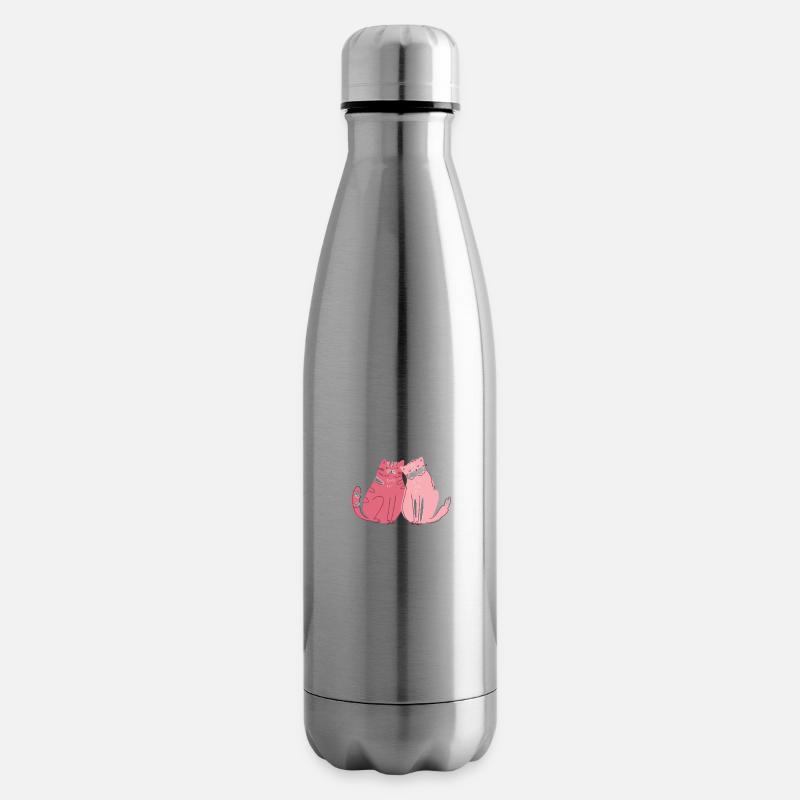 Team Katze - Isolierflasche - Lightsilver