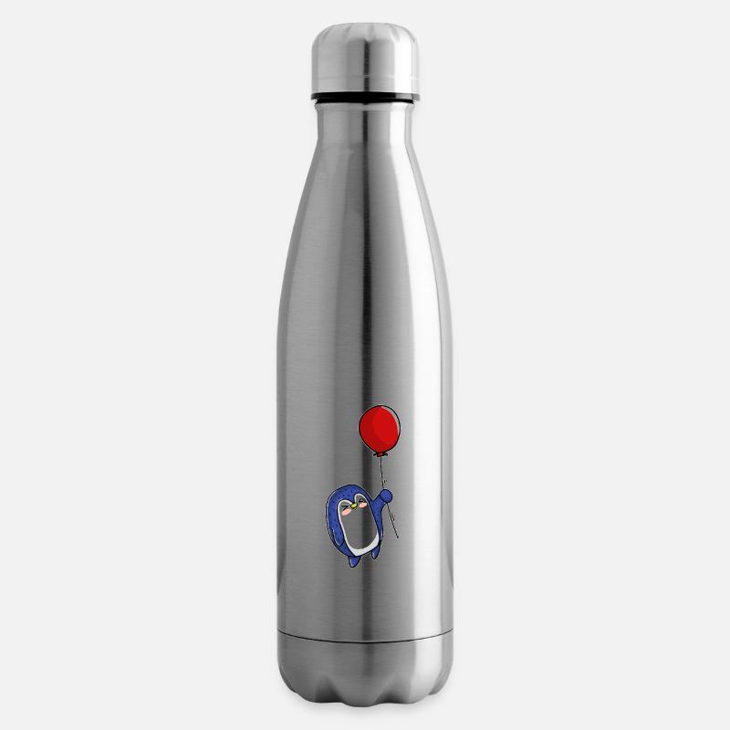 Pinguin Ballon - Isolierflasche - Lightsilver