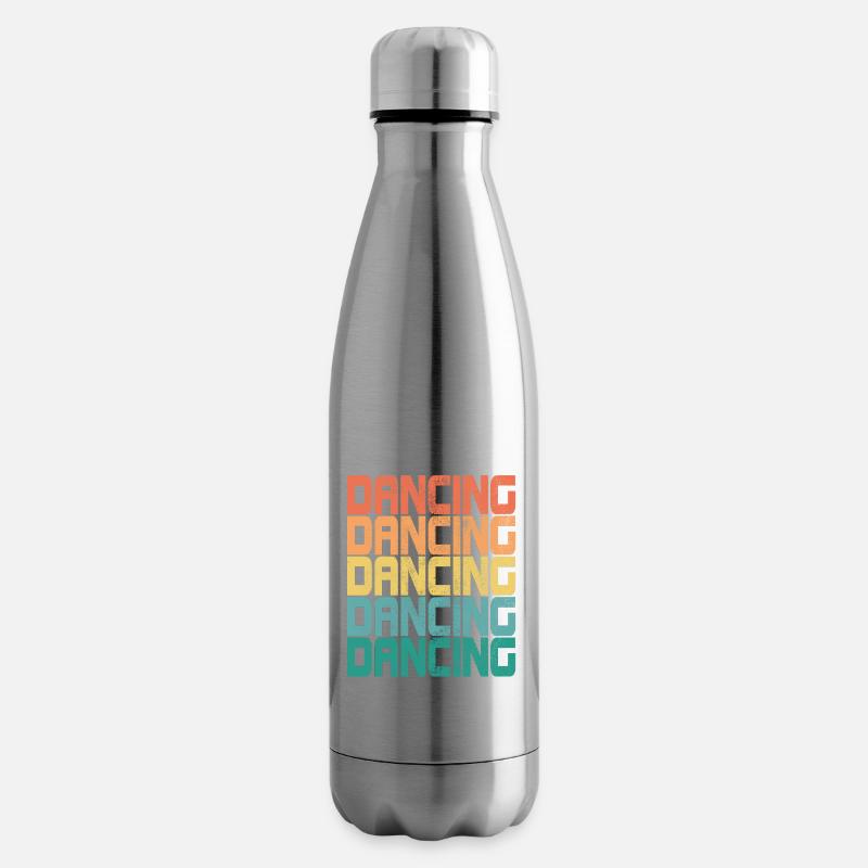 Dancing Retro Tanzen Dance Queen Dirty Geschenk - Isolierflasche - Lightsilver