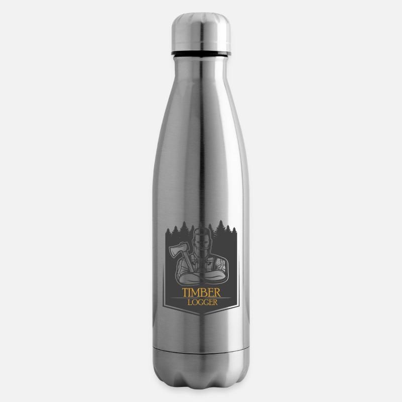 Bûcherons - Bouteille isotherme - argent clair