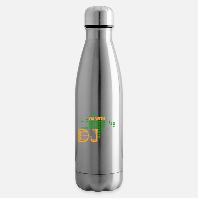 DJ Ich bin mit dem DJ - Isolierflasche - Lightsilver