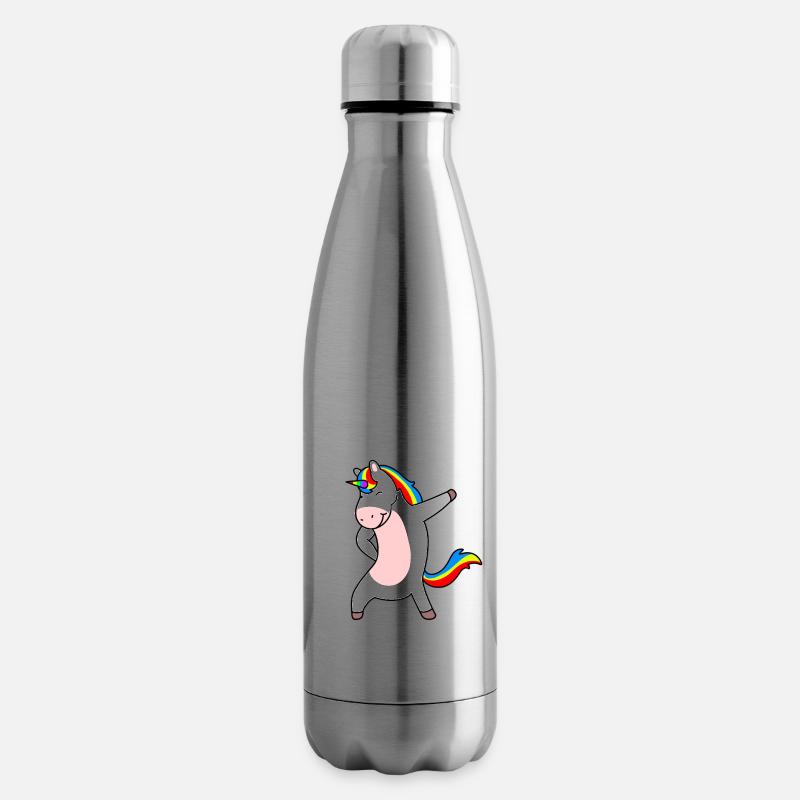 Tanzendes Einhorn - Isolierflasche - Lightsilver