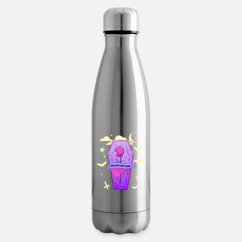 Graveyard Babe, Pastel Goth E-Girl Soft Goth - Bouteille isotherme - argent clair