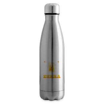 Divertente Birra Regalo Amici Frasi Alcol - Isolierflasche - Lightsilver - Rechts