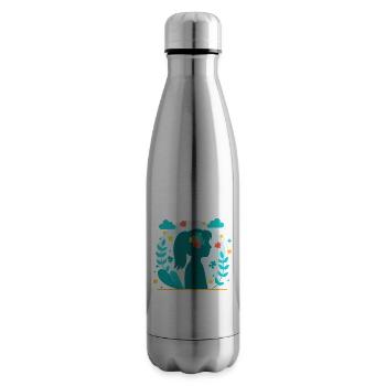 Autism Autistic Asberger Autism Awareness Puzzle - Insulated Water Bottle - silver - Right