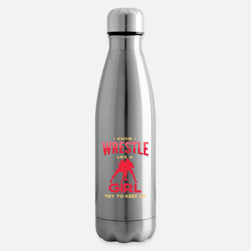 Ringen, Ringen Freistil Ringen, Ringer, - Isolierflasche - Lightsilver