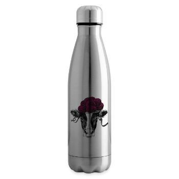 Schwarzwald-Tussi Kuh mit Schwarzwälder Bollenhut - Isolierflasche - Lightsilver - Rechts