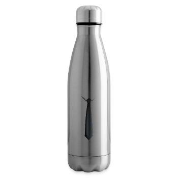 Krawatte mit Enten - Isolierflasche - Lightsilver - Rechts
