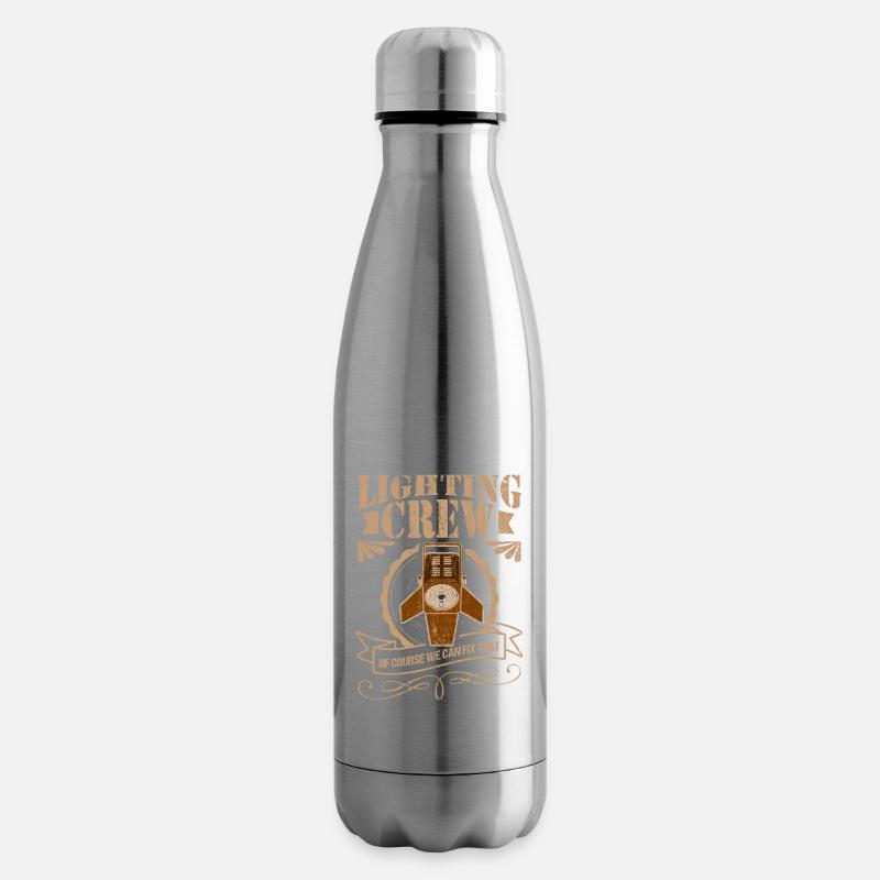 LIGHTING CREW Lichttechnik Lichttechniker - Isolierflasche - Lightsilver
