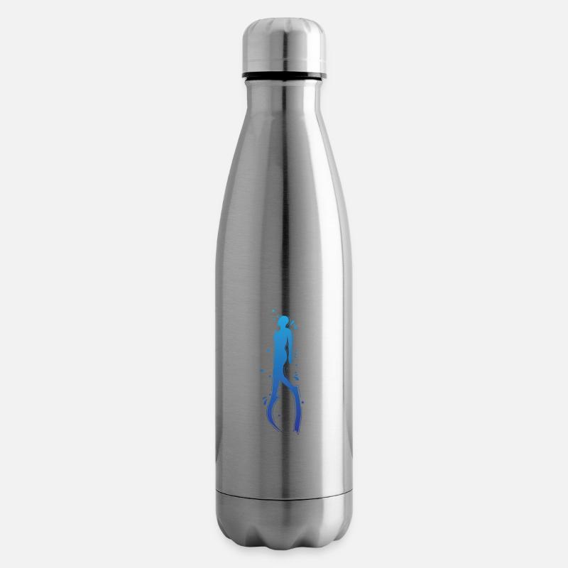 Plongée en apnée une seule fois - Bouteille isotherme - argent clair